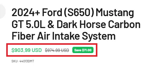 Corsaperformance offer